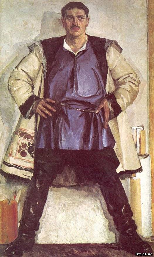 1926 р. Автопортрет у білому кожусі